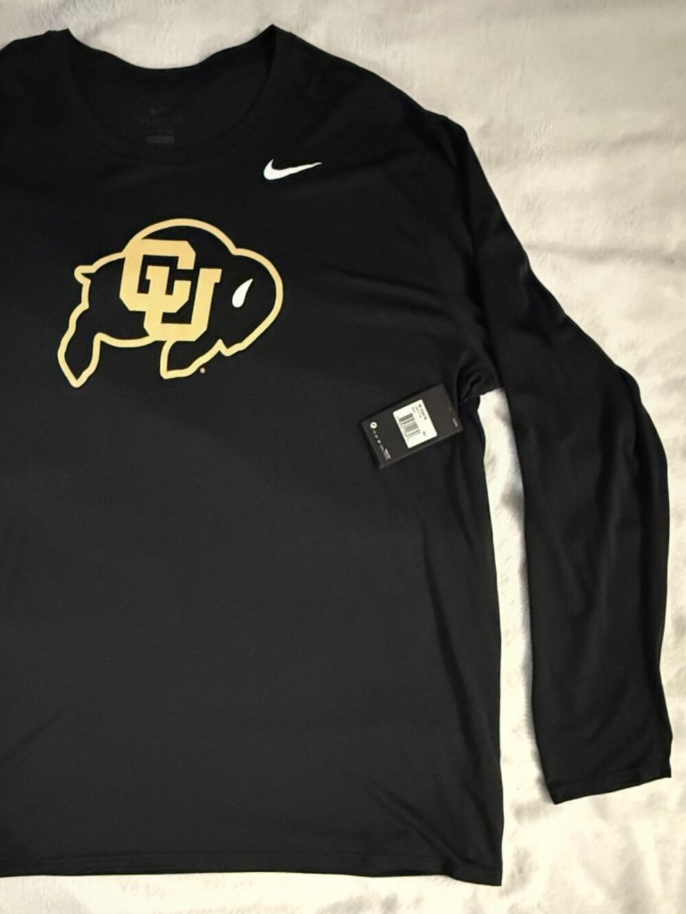 Colorado Buffaloes Nike Primetime Long Sleeve Dri-FIT T-Shirt Black 4XL Tall NWT